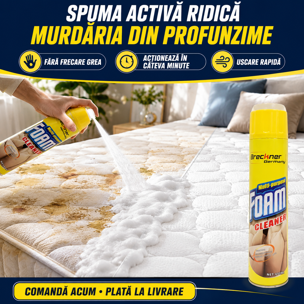 Spuma de curatare MAGIC FOAM pentru casa si masina 650ml