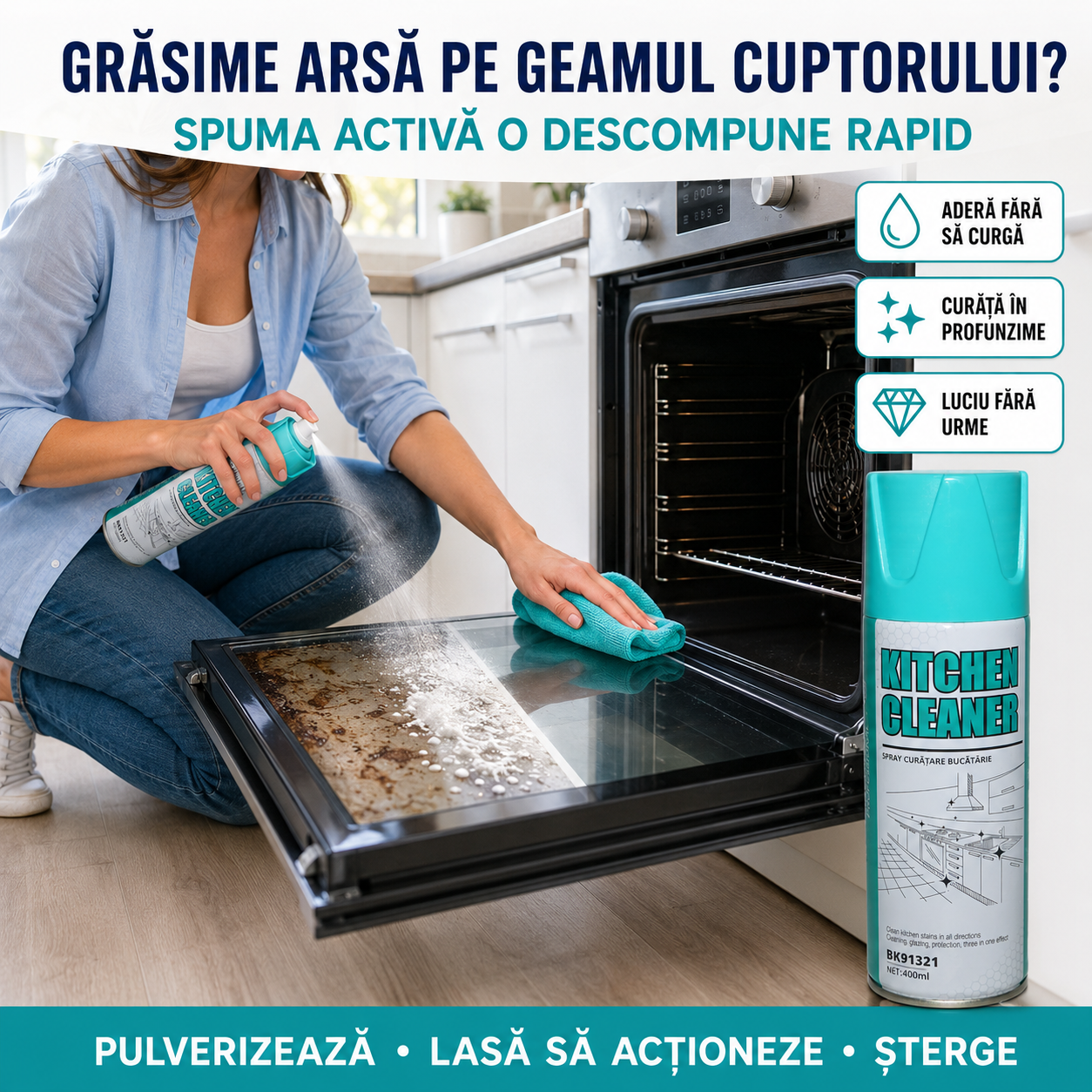 Spray degresant pentru bucatarie  MULTI-SUPRAFETE